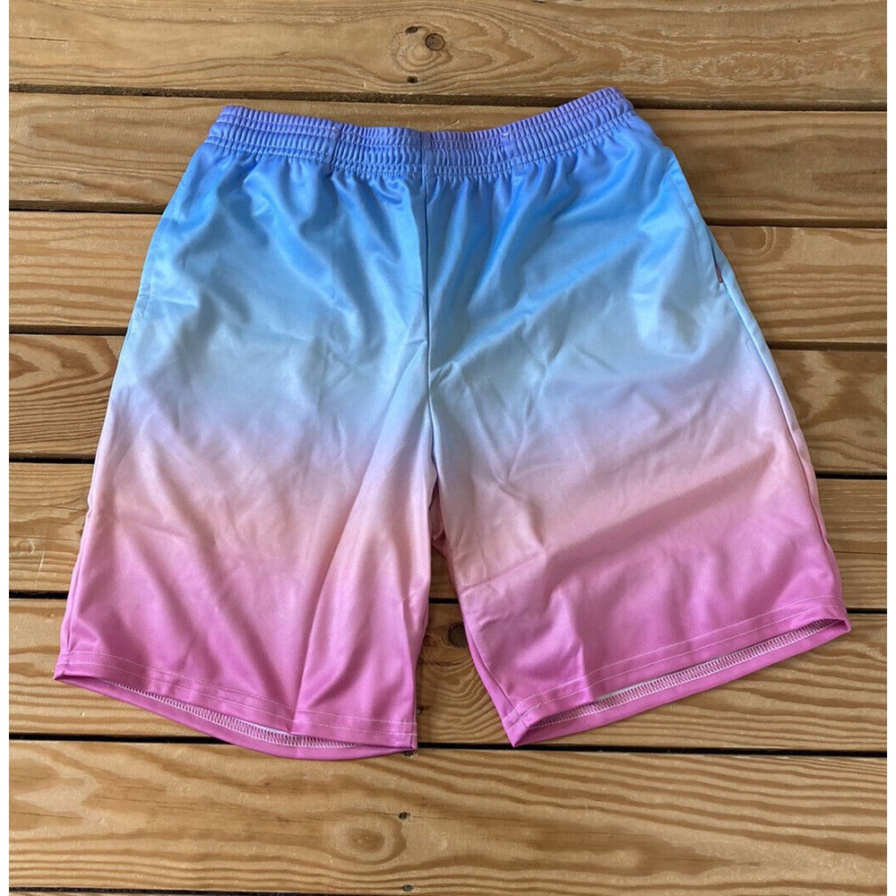 NEW Vapor 95 Ombré Athletic Shorts Size 28 Men’s Blue Pink